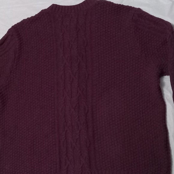 Parkhurst Collectibles cardigan burgundy long modern knitting like design XL - Picture 6 of 6